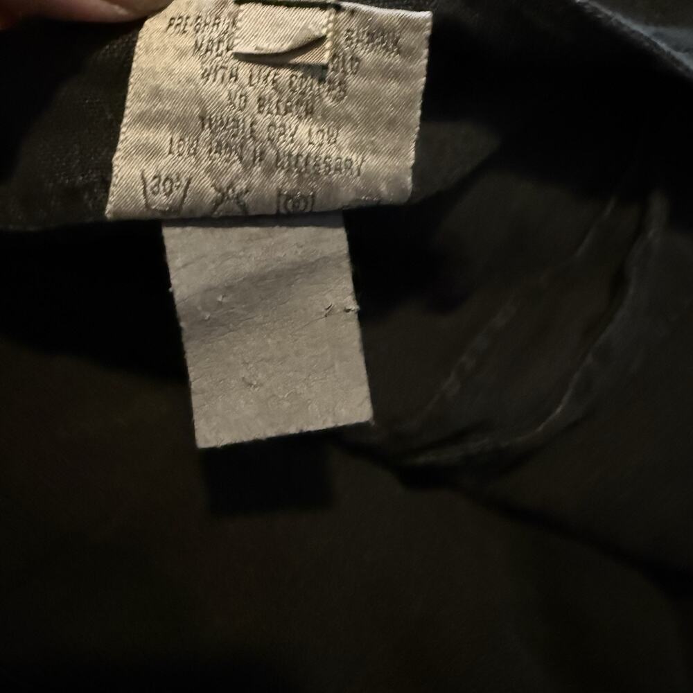 Cc Collection Top Linen Button Up Boho Peasant Mi… - image 4